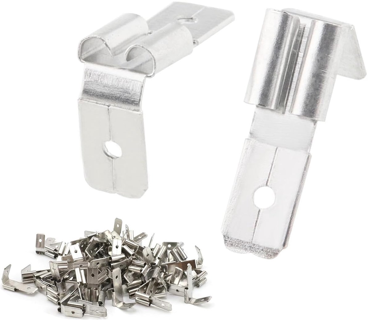 Electric Crimp Cable Lug, 80 Pieces, Double Female Piggyback Crimping Shoes, Electrical Crimp Lugs, Electrical - ShopVlot