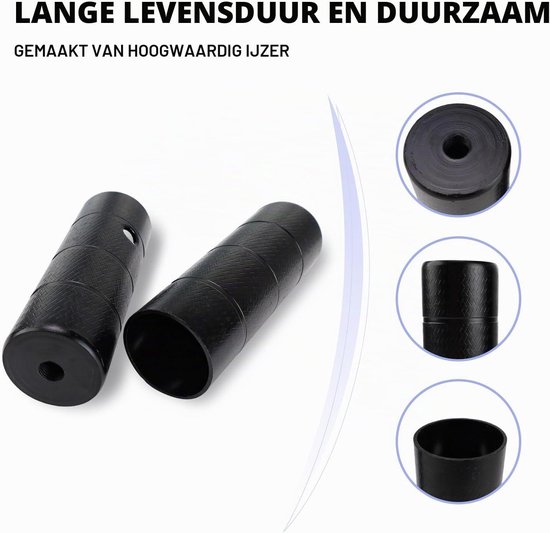 Set van 4 Universele BMX Pegs, Antislip Fietssteunen voor Mountainbikes, Draadvoetsteunen voor Veilig en Comfortabel Fietsen — afbeelding 2
