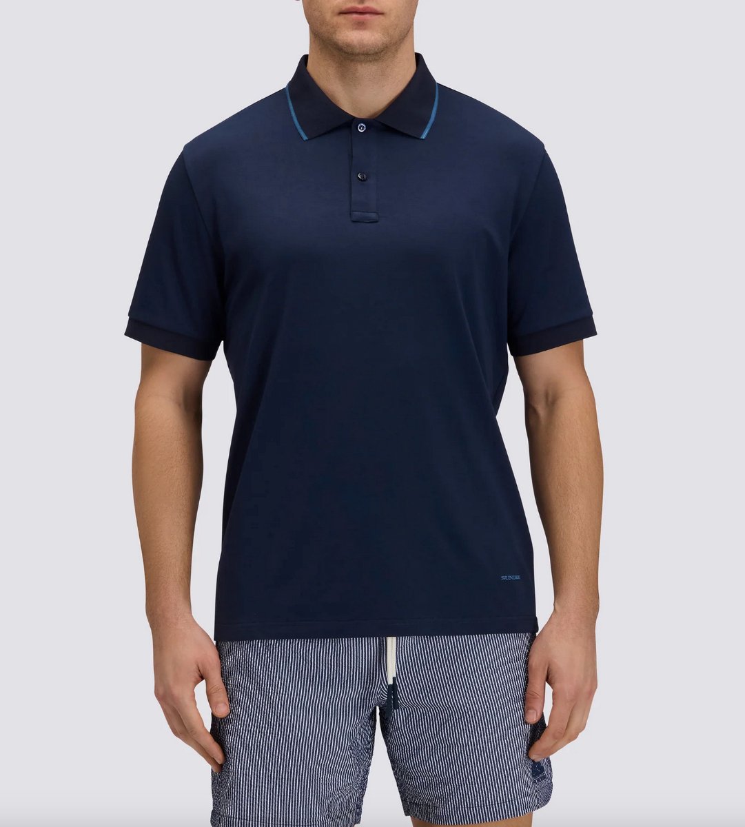 SUNDEK MEN'S POLO SHIRT IN TECHNICAL JERSEY Navy-L