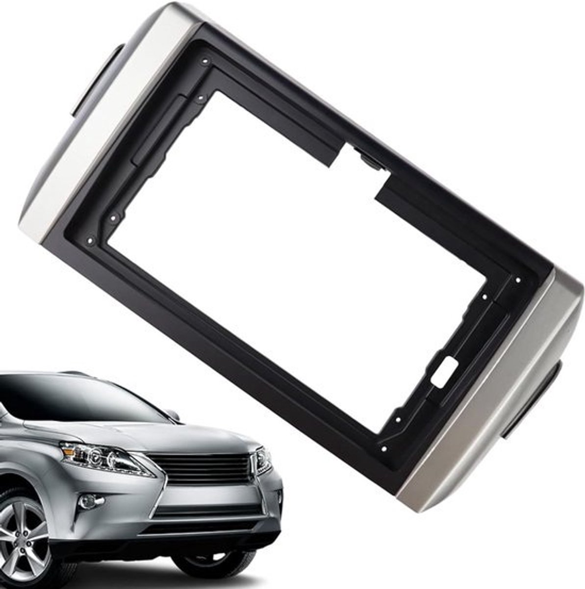 Installatiekit voor radio - Dashboardframe - Auto-audio-upgrade - Duurzame ABS+PC-constructie - 9 inch scherm - Zwart