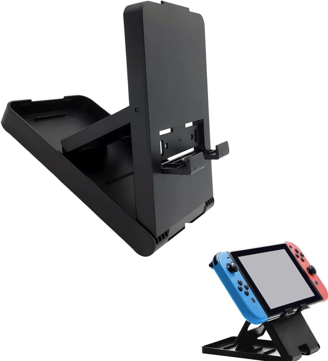 Adjustable Foldable Holder for Switch, Desk Holder for Console, Non-slip, Black, Non-Slip Holders for Console Switch - ShopVlot