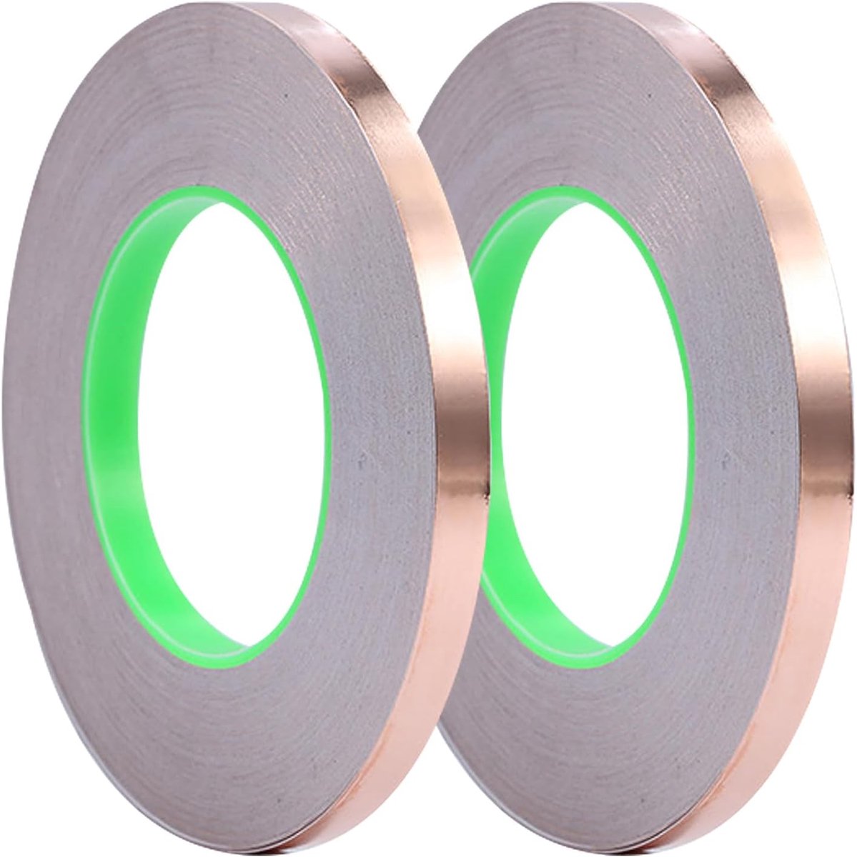 Koperfolie tape met dubbele geleidende lijm, koperfolie tape (5 mm x 20 m) voor gitaar, die beschermt, slug afweermiddel, roestvrij glas, handwerk, elektrische reparaties