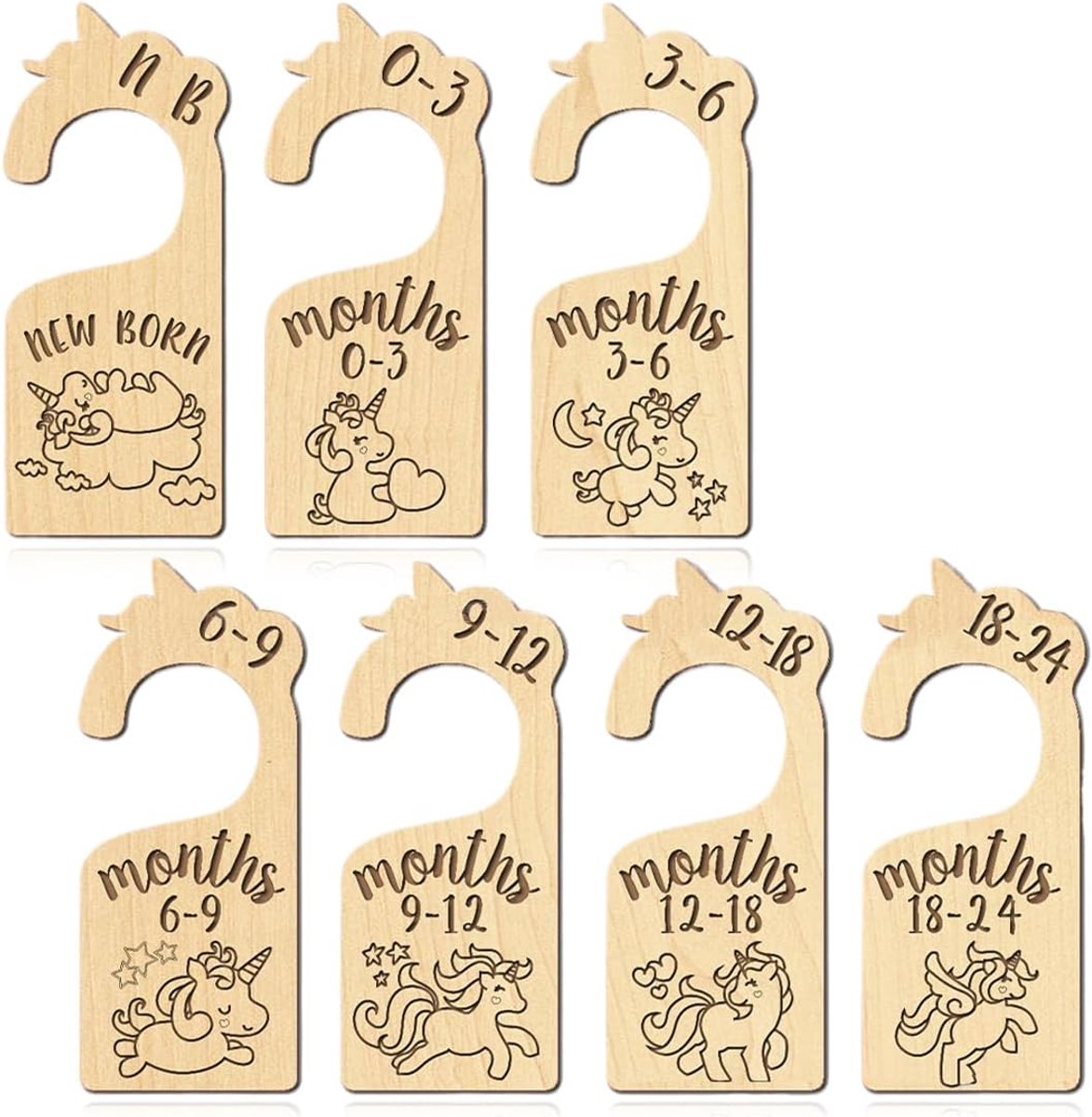 7pcs Baby Size Separators, Baby Clothes Hangers, Baby Clothes Divider, Baby Clothes Separator, Baby Wardrobe, Clothes - ShopVlot