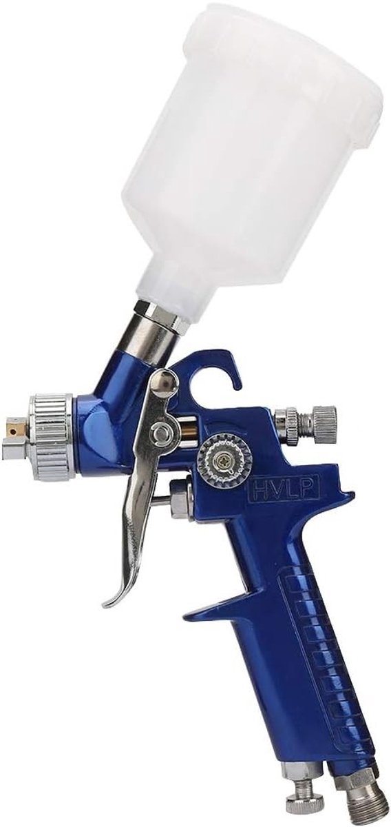 Mini HVLP Spuitpistool 0.8/1mm voor Metallic Verf - Luchtborstel voor Auto Spuiten en Schilderen met Olie