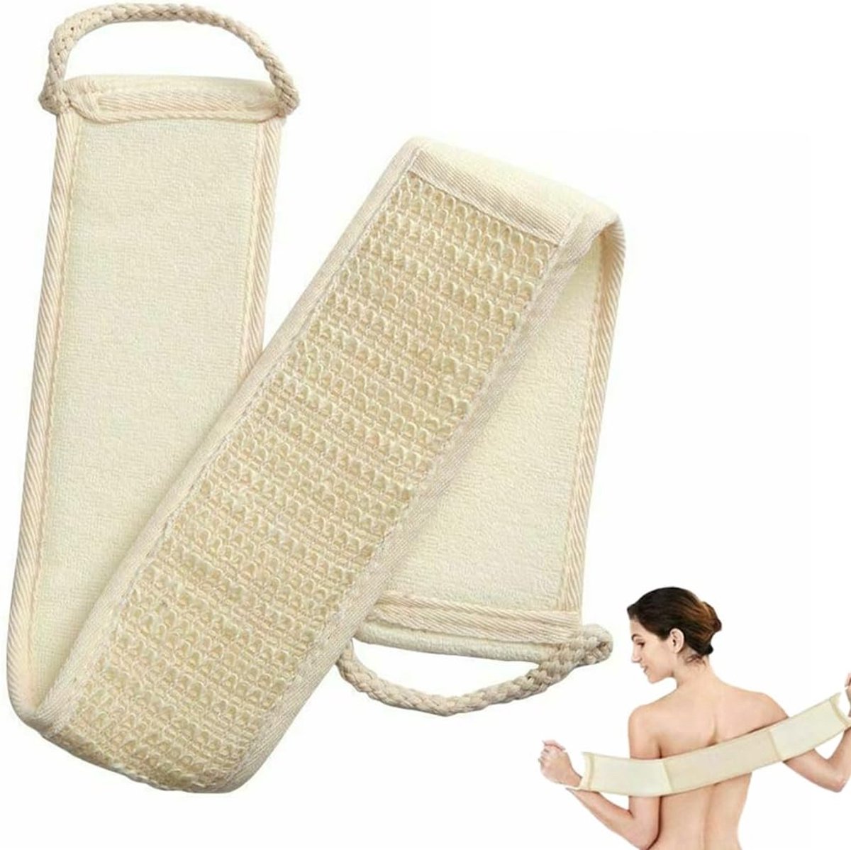 Lufa Sponge, a Natural Peeling Sponge Made of Loofah, Back Massager for Bathing and Showering - ShopVlot