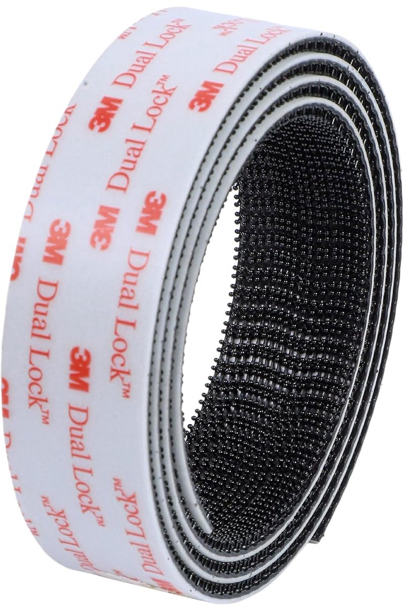 3M Dual Lock - Flexible Snap Closure 3550TB Blister, 25mm x 2.5m, Black (1-Pack) - ShopVlot