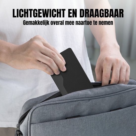 Levo® Externe Harde Schijf Extern 500GB Ultra Slim Draagbare Harde Schijf USB kabel HDD Opslag - Zwart - 13cm x 13cm x 2cm — afbeelding 5
