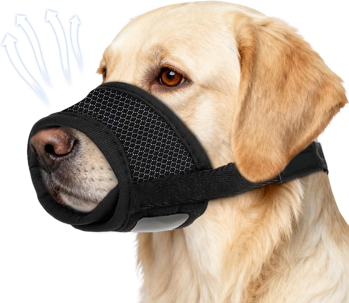 Muilkorf hond zwart ademend verstelbaar hondenmuilkorf