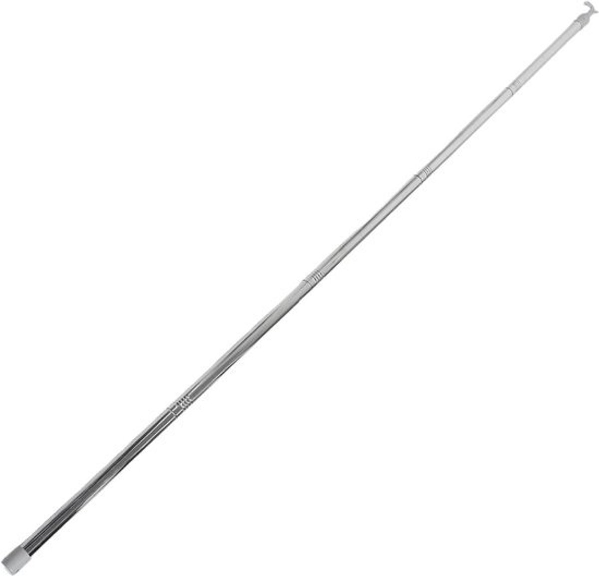 Verstelbare gordijnroede - Schuifstang voor dakraam - Voor het ophangen van raamdecoratie - Hoog draagvermogen - 200 cm lengte - Zilver