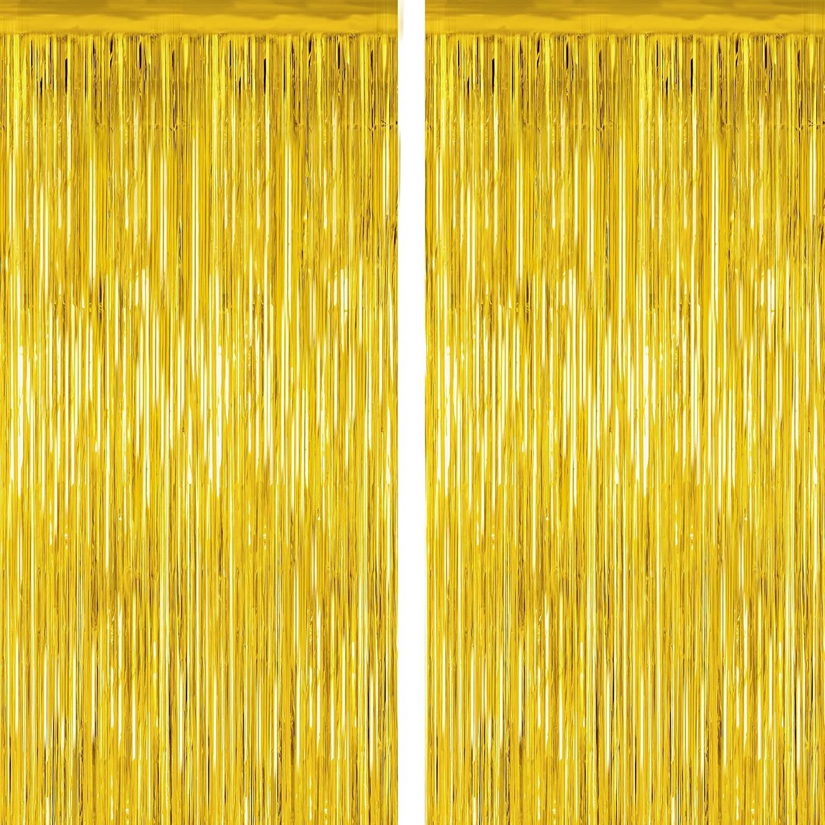Kangtaixin 2 Pieces Lametta Curtain, Silver Glitter Curtain, Tinter Curtain, Glitter Party Curtain, Foil Fringes - ShopVlot