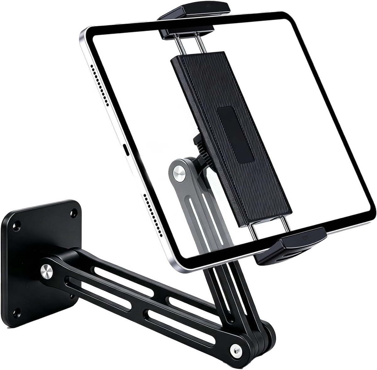 Verstelbare Tablet Wandbeugel met 360° Rotatie voor iPad, Galaxy Tab en Mobiele Telefoons van 4.7-13 Inch