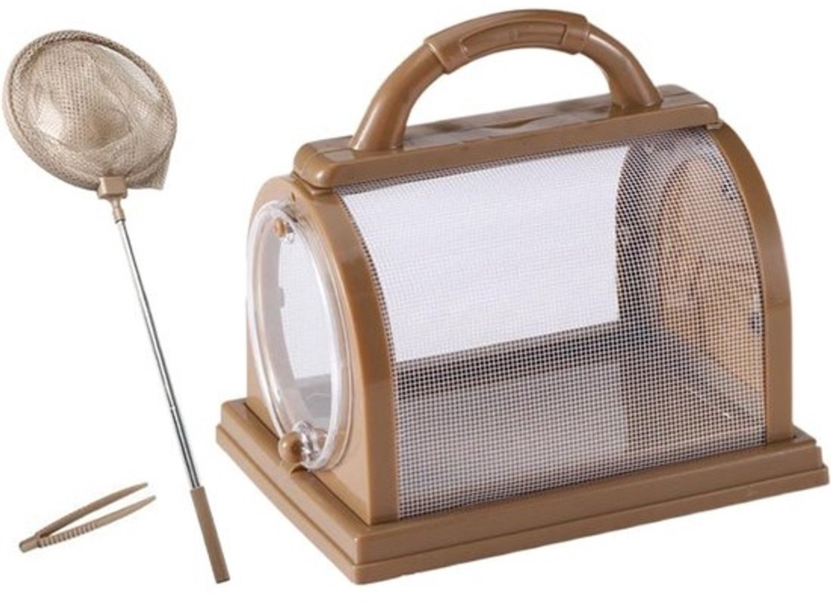 Vangspeelgoed - Verzamelgereedschap - De natuur ontdekken - Opvouwbaar ontwerp - Compact formaat - Koffie