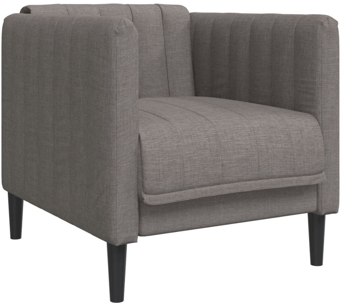 vidaXL Fauteuil - stof - taupe
