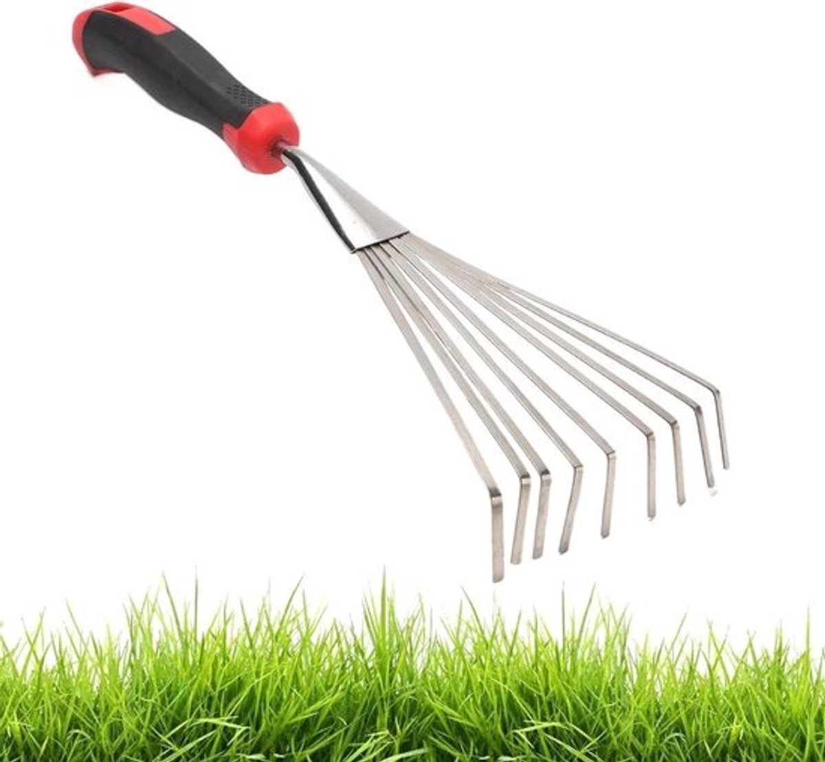 Kleine handhark - Tuin cultivator - Voor het losmaken van grond - Ergonomische grip - 37 cm - Niet gespecificeerd