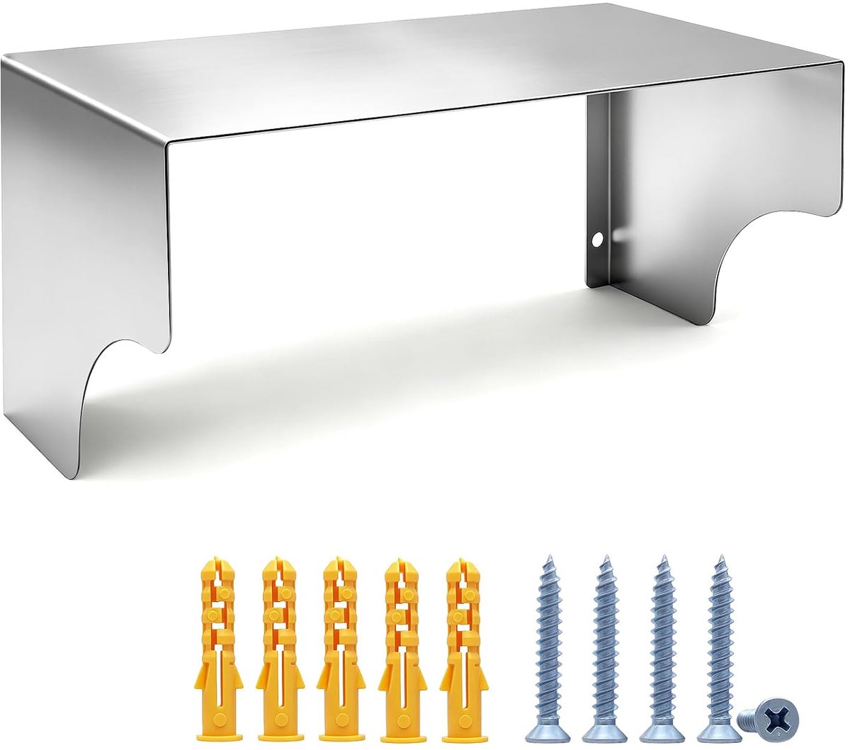 Stopcontact, regenbescherming, roestvrij staal, afdekking stopcontact, buiten, 24,5 × 12 × 12 cm, waterbescherming - ShopVlot