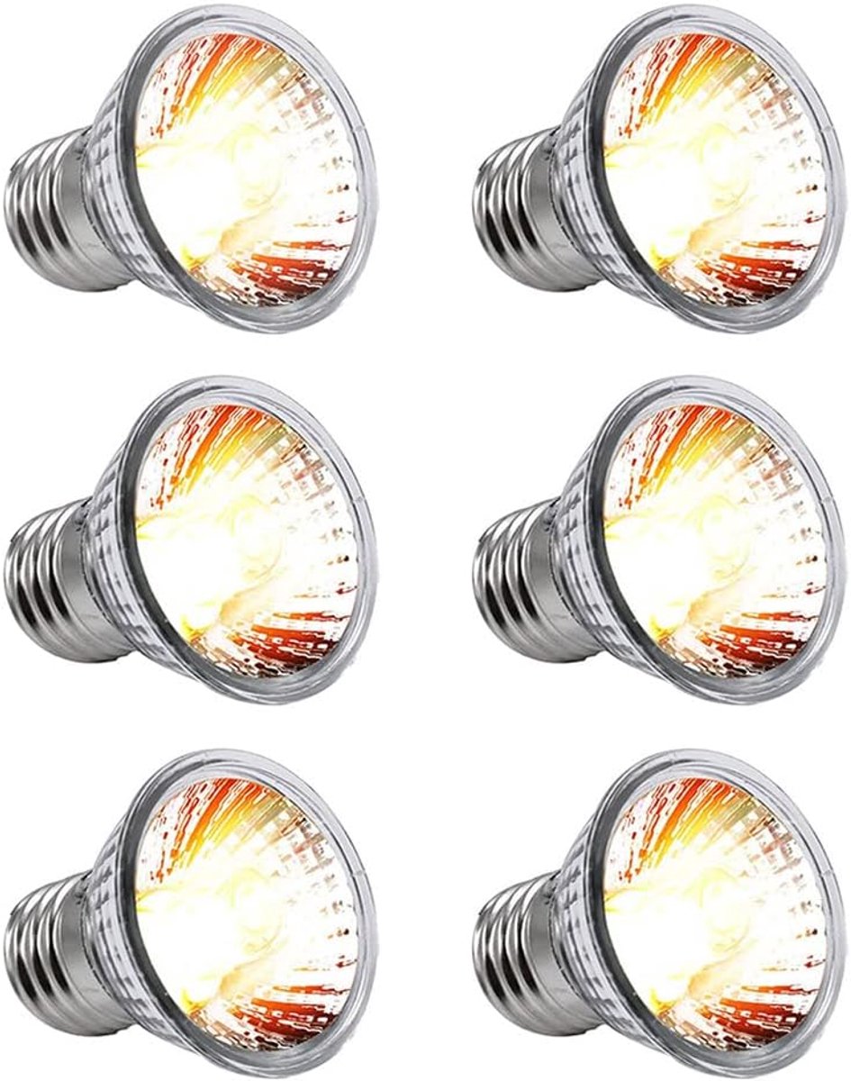 SnelShoppen - Turtle Heat Lamp 25W Dimmable E27 UVB UVA Volle Spectrum Verwarmingslamp voor Reptielen, Schildpadden, Hagedissen, Aquariums, Amfibieën
