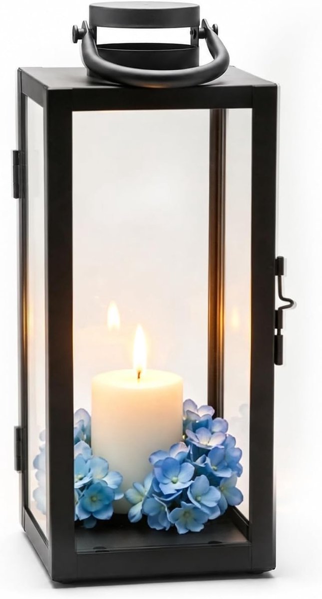 Metalen lantaarns 30cm lantaarns buiten outdoor lantaarn