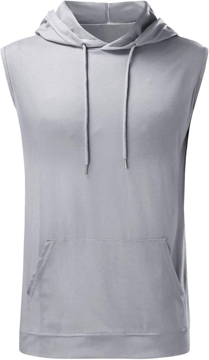 Modieus casual vest voor heren, mouwloos bovenstuk, elastisch, nauwsluitend, bodybuilding vest