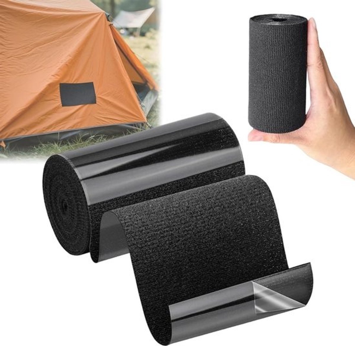 Duurzame reparatietape voor canvas en tent - waterdicht en sterk - 10x200cm