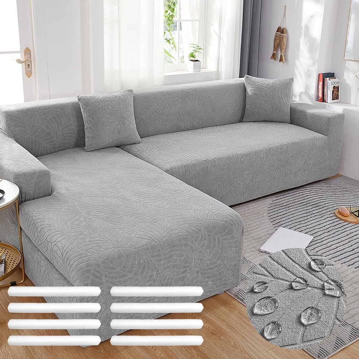 Moderne Stretch Sofa Cover voor L/U Vormige Banken - Universele Bescherming en Stijlvolle Opknapbeurt