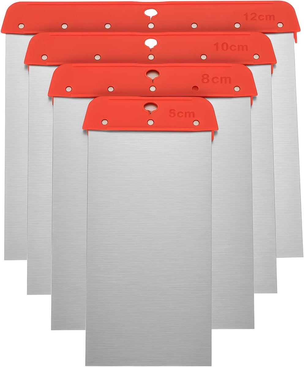 Pack of 4 Wallpaper Spatulas, Wallpaper Remover, 50/80/100/120 mm Colour Coating Protection, Paint Protection - ShopVlot