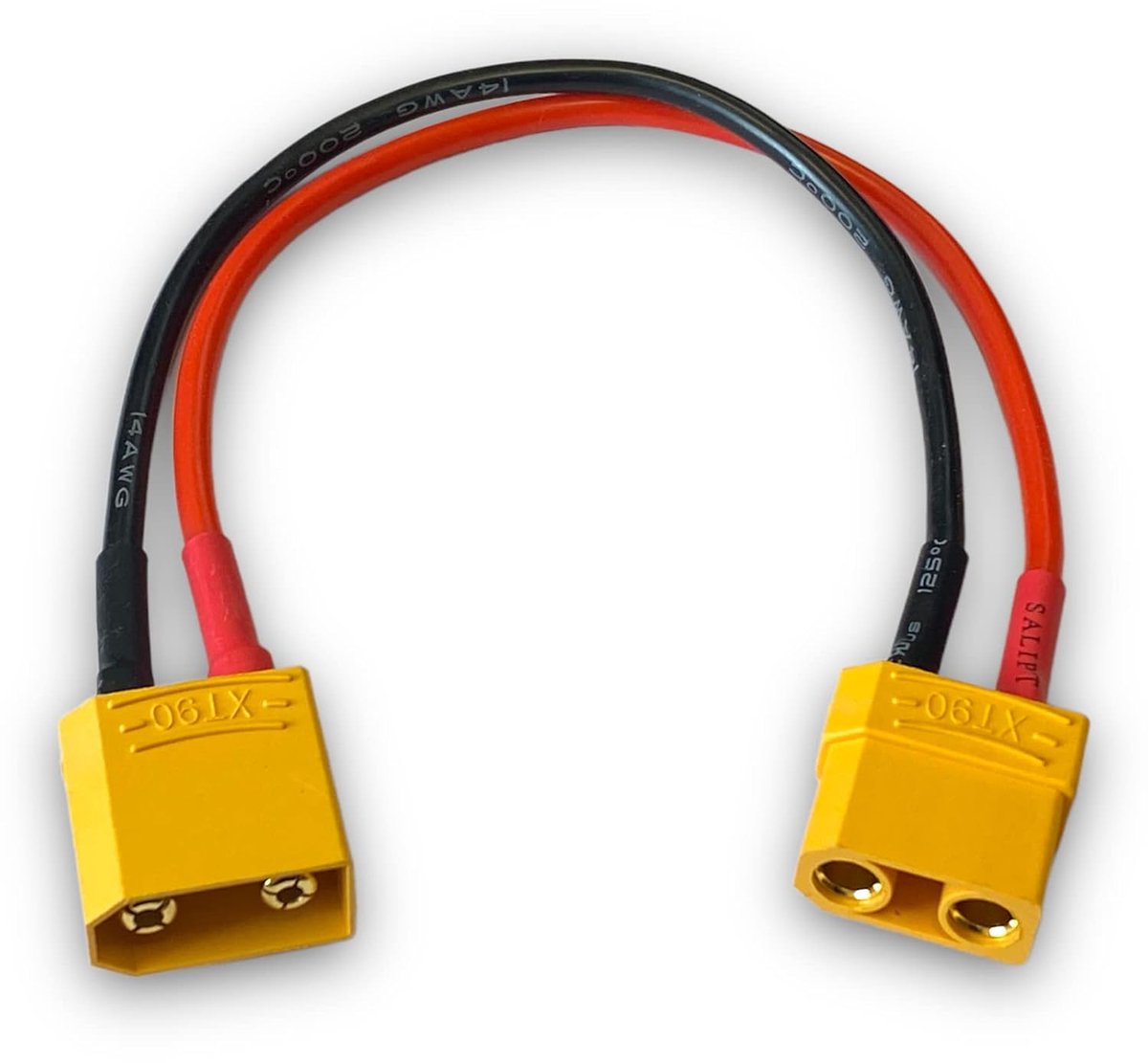 1 x Piece Premium XT90 Extension Cable, Plug to Socket, Male to Female High Current Plug, Gold Plug, Adapter Cable 20 - ShopVlot