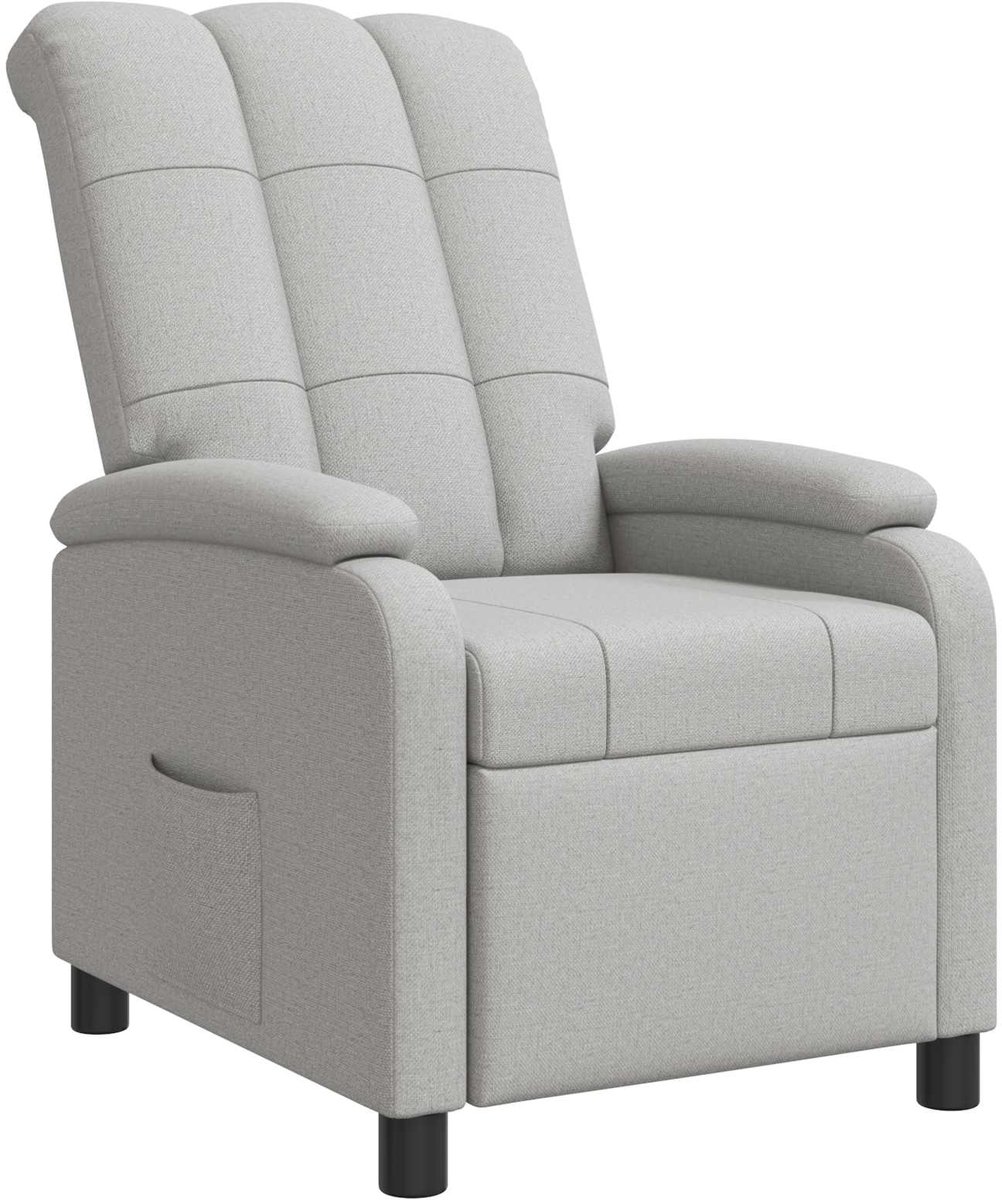 vidaXL Recliner - Wolkgrijs - Stof Wolkengrijs