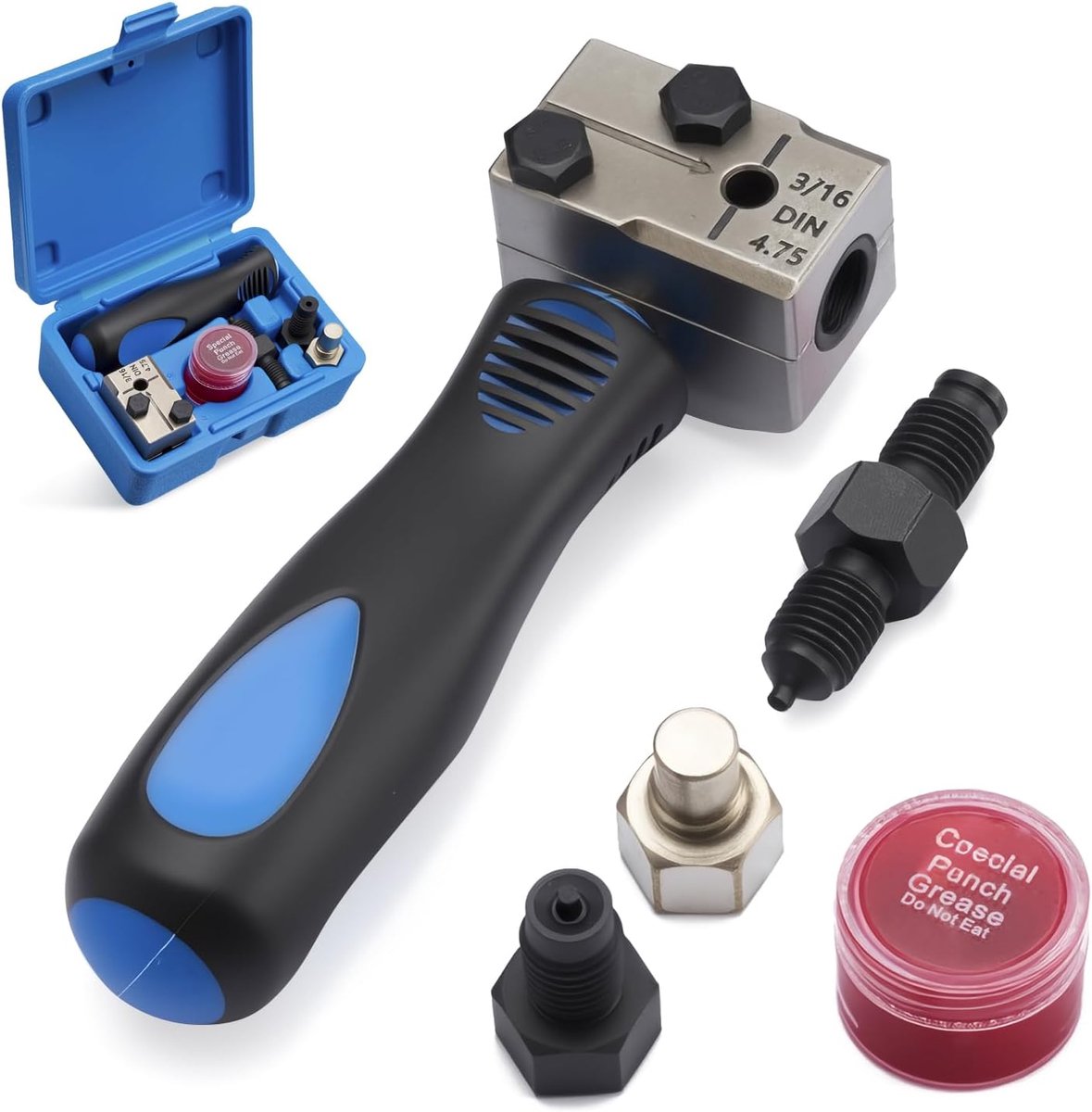 Felsgereedschap voor DIN remleidingen, 4,75 mm (3/16") universele remleidingsfelset, reparatieset voor koper, nikkel en stalen buizen, compatibel met auto's, vrachtwagens