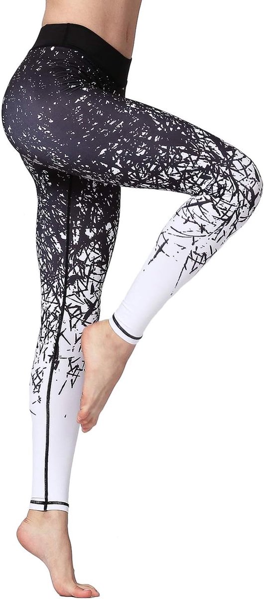 Lange Sportlegging Running Panty Hoge Taille Stretch Fitness Yoga Broek