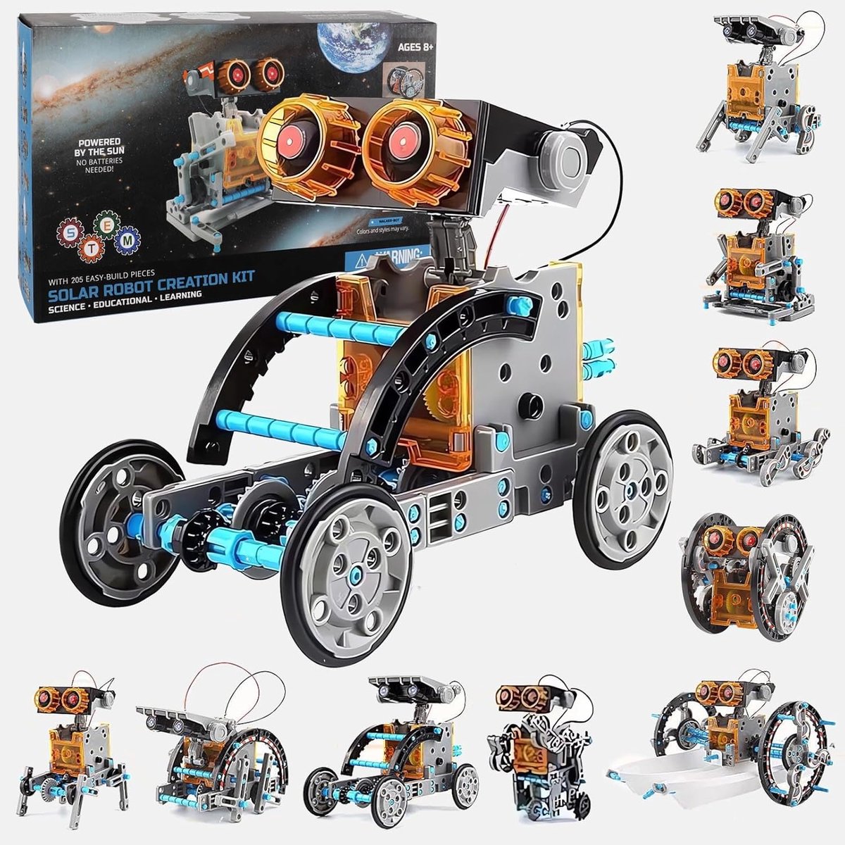 Robot Kit, Solar Robot, Bouwpakket, 29 in 1 Kinderrobot Speelgoed Model Auto Bouwspellen Educatieve Robotica Buitenshuis Wetenschappelijke Experimenten Cadeau voor Jongen Meisje