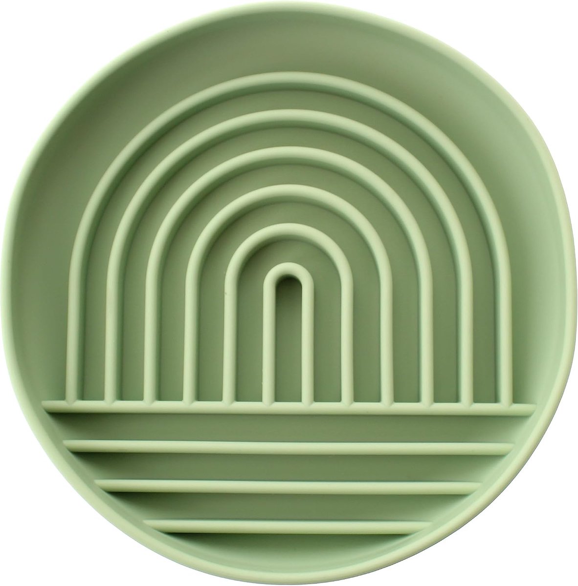 pet wiz Silicone Slow Feeder Bowl with Suction Base (Green) - ShopVlot