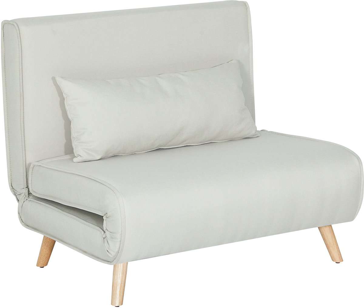 Homona Slaapfauteuil - Verstelbare rugleuning - Met kussen - 94 x 78 x 80 cm - Crèmewit