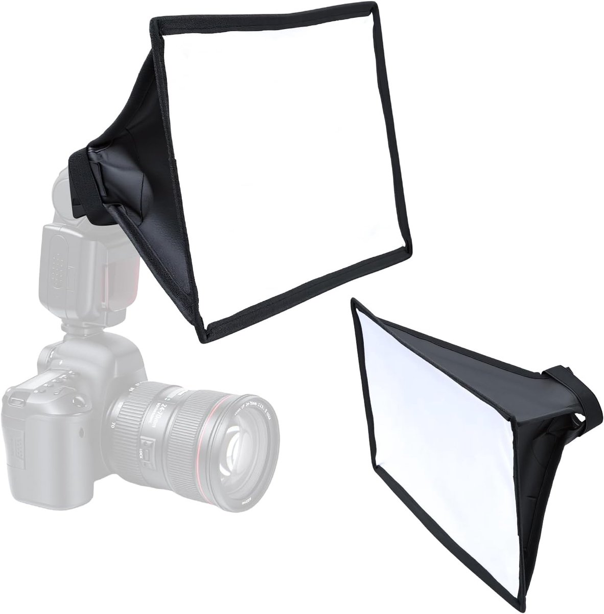 UTEBIT Mini-softbox, 33 x 20 cm, rechthoekige softbox met draagtas, compact en gemakkelijk te transporteren, voor - ShopVlot