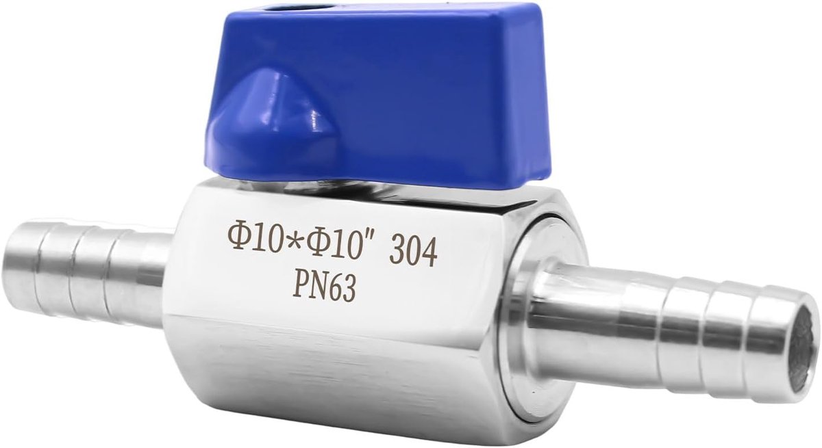 Ball Valve with Stainless Steel Lock for Water, Gas, Oil, Fuel (10mm) - ShopVlot