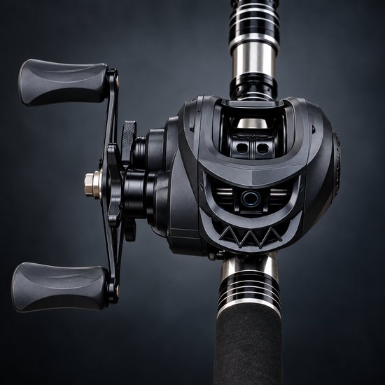 HOB Telescopische Vishengel met Molen - Hengelset - Werphengel - Carbon - 1,8 m - Vishengel set - Hengelsport - Zwart - Vis Hengel — afbeelding 4