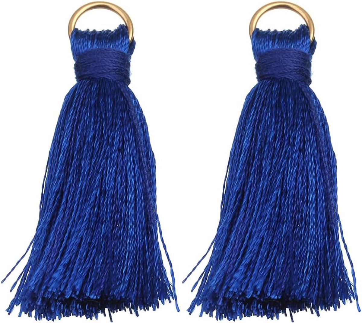 Kwastjes, 3,6 cm, mini kleurrijke kwasten met ring, handgemaakte kwastjeshanger voor sleutelhanger, decoratie, bladwijzer, souvenirs, doe-het-zelf handwerk, accessoires
