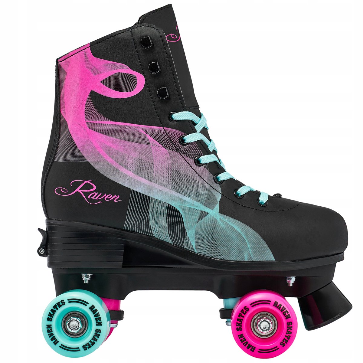 RAVEN Serena Mint/Pink Wrotki Regulowane Rozmiar 31-34
