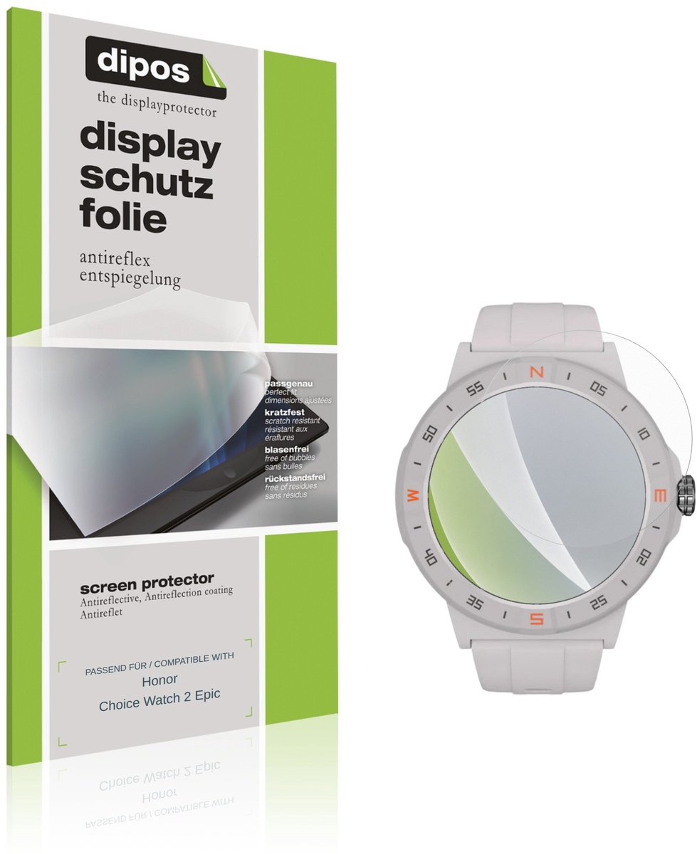 dipos – 6x Matte Beschermfolie geschikt voor Honor Choice Watch 2 Epic | Krasbestendige & antireflecterende Screenprotector Ultra-Thin
