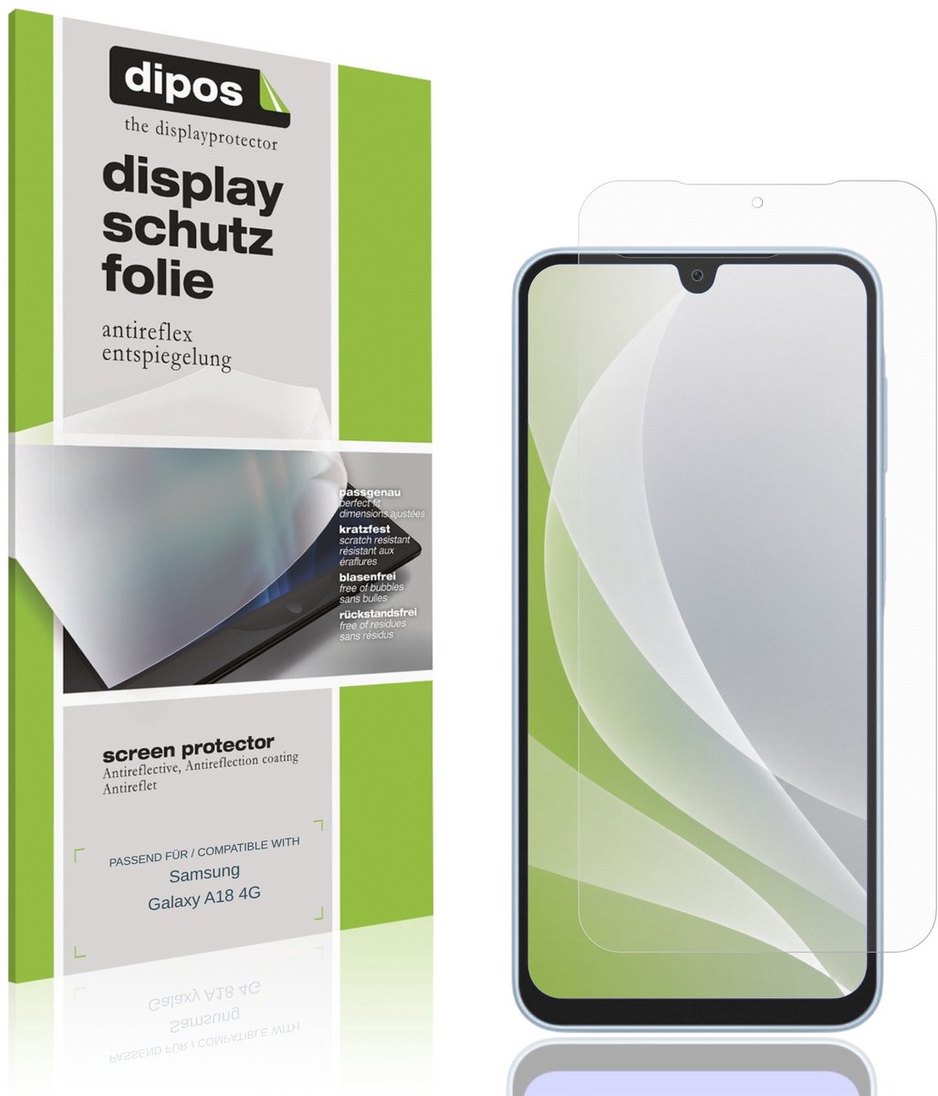 dipos – 4x Matte Beschermfolie geschikt voor Samsung Galaxy A18 4G | Krasbestendige & antireflecterende Screenprotector Ultra-Thin