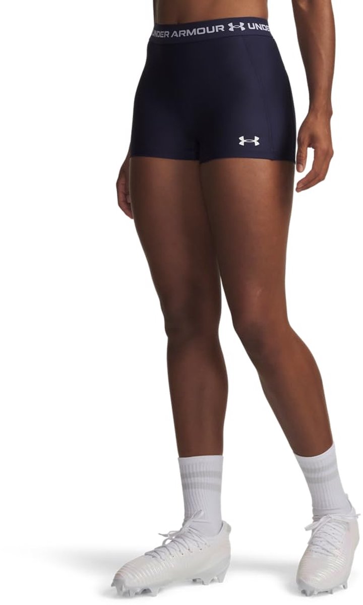 Shorty Under Armour HeatGear® 8cm pour femme Bleu marine nuit