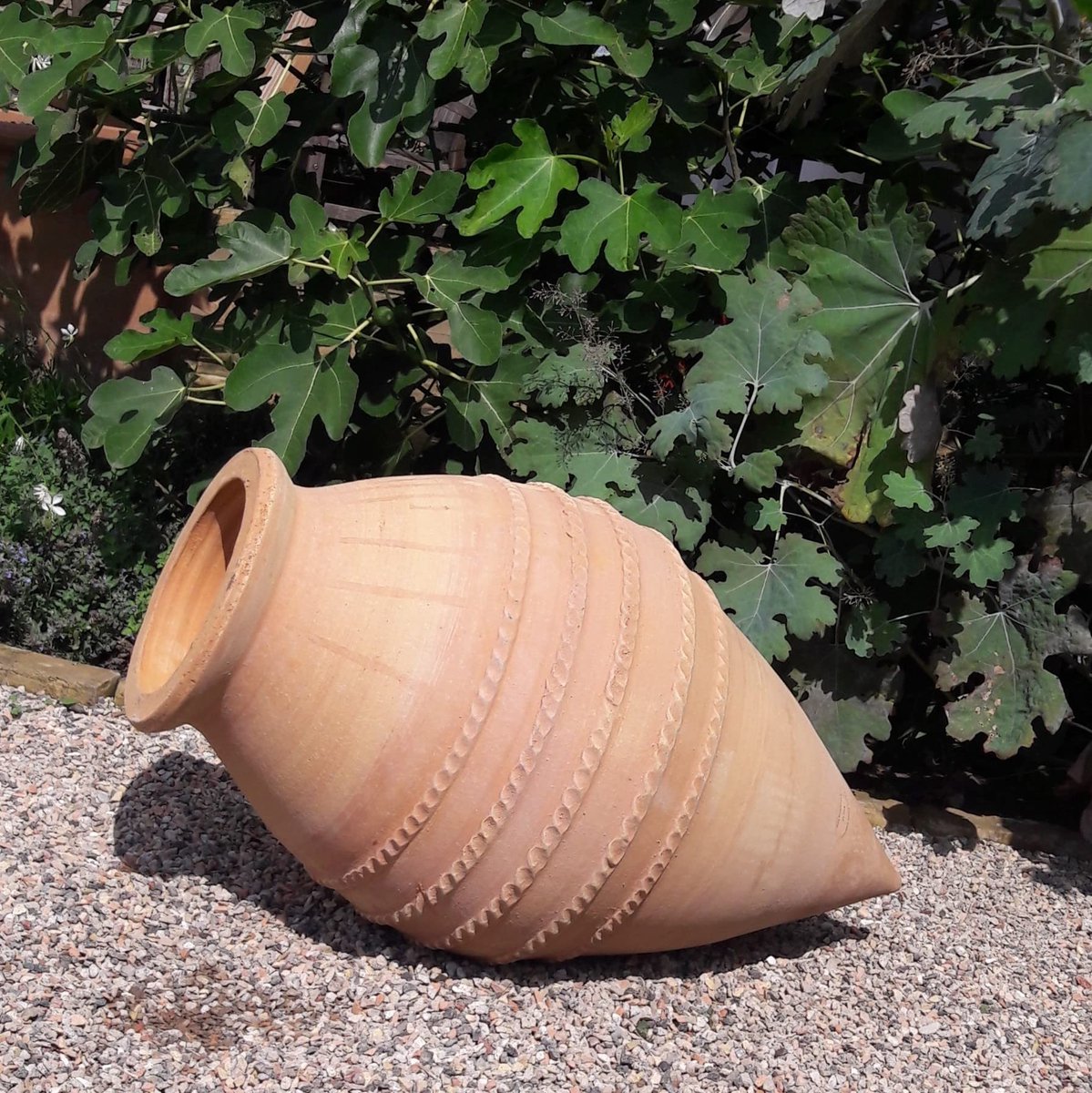 Terracotta Amphora 70 cm Handgemaakt en Vorstbestendig