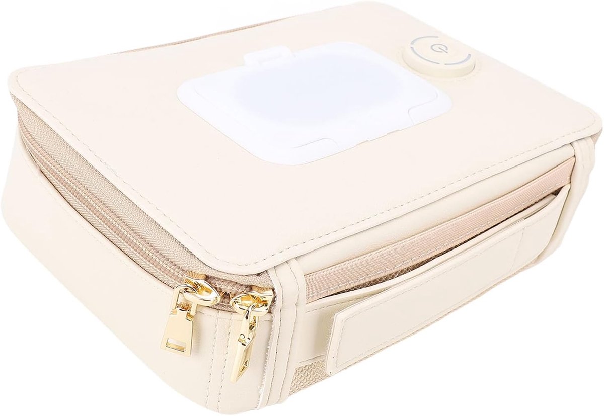 Geavanceerde Doekjeswarmer, PU-leerontwerp, Constante Temperatuur voor Babydoekjes, Elegant Decor voor Woonkamer en Reizen