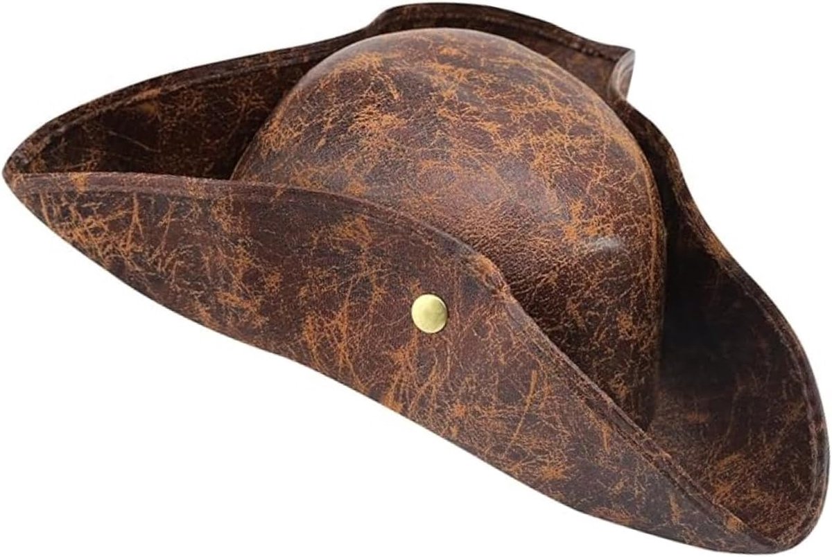 Driehoekige hoed, piratenhoed, piratenaccessoires, voor Halloween, carnaval