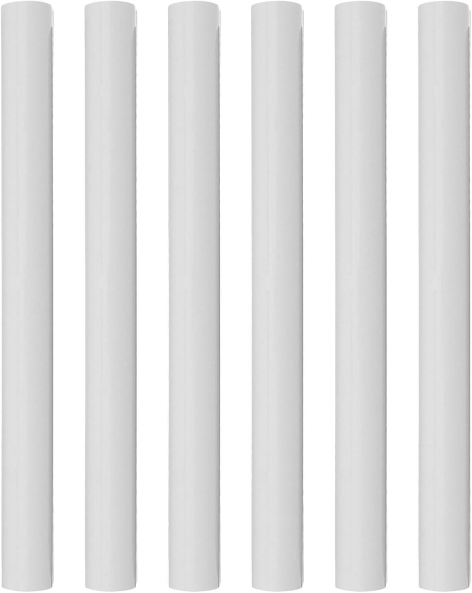 6 Stuks Radiatorpijpdecoratie Radiatorpijpaccessoires Antraciet Buisbescherming Buisafdekmouwen Radiatorpijpbeschermers Buisafdekplaat Gasradiatorpijpmouwen Pvc Wit