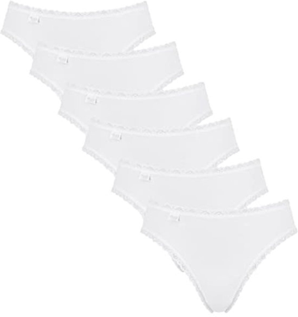 Katoenen Tai-onderbroeken met kant voor dames (3-pack)