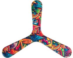 Linkshandige boemerang Wallaby Boomerang Urban WB006 Regenboog 24 cm