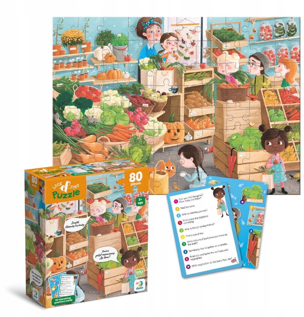 Merkloos puzzel "Herfstshadow" Look & Find 80 stukjes
