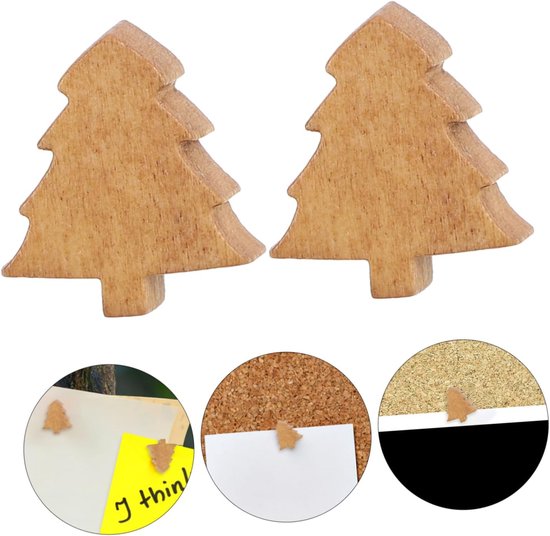 25 Stuks Dennenboom Punaise I-vormige Kurk Boord Punaise Duim Punaises Voor Kurk Boord Bord Tackelen Decoratief Muur Extra Grote Punaises Tekenspelden Clip Push-pins Houten — afbeelding 2