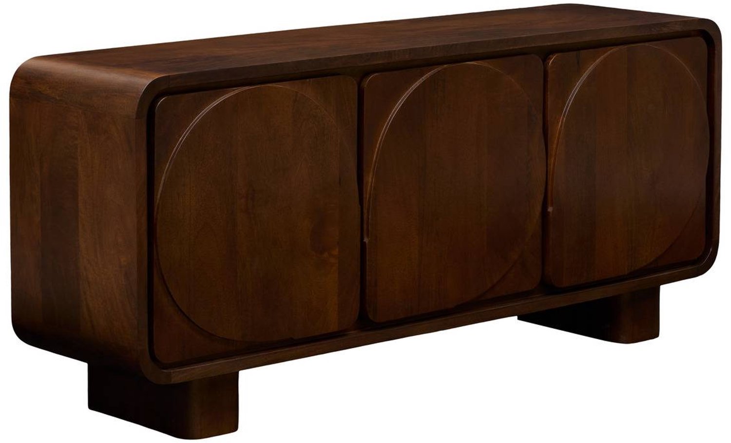 Atmosphera Créateur d'intérieur® Rechthoekig buffet Shelty 70 x 160 cm, 3 deuren, bruin Marron