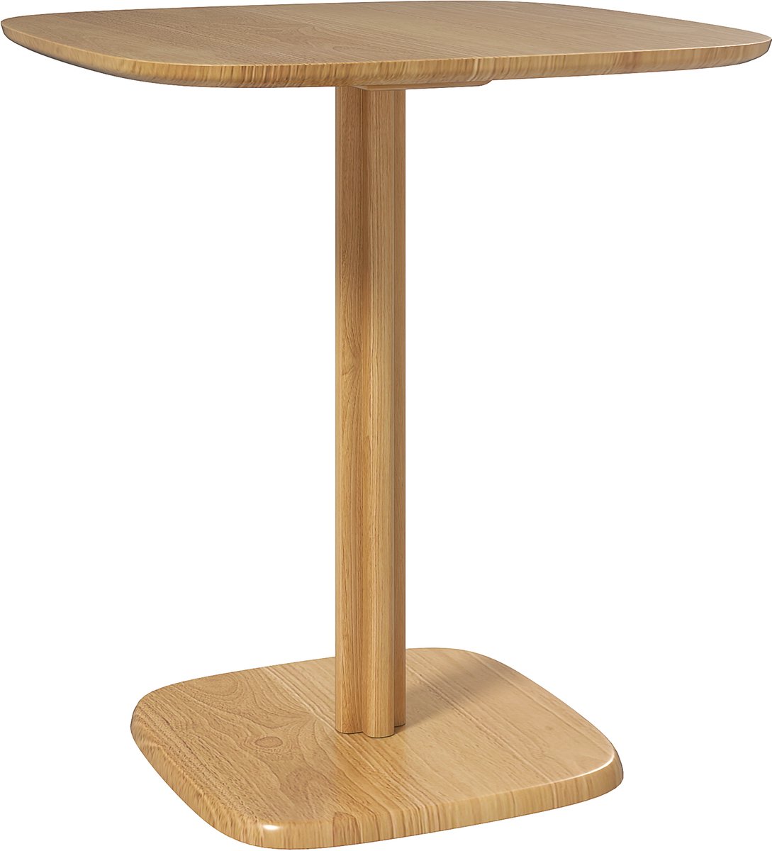 Homona Esstisch - Vierkant - Kautschukholz - 70 x 70 x 75 cm - Naturhout